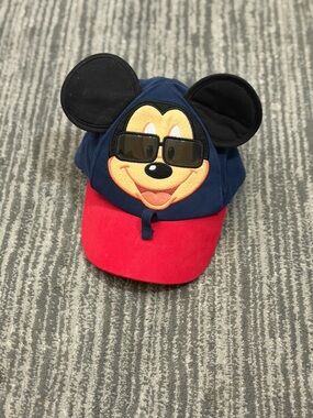 Disney Navy and Red Mickey Baseball Cap with Ears